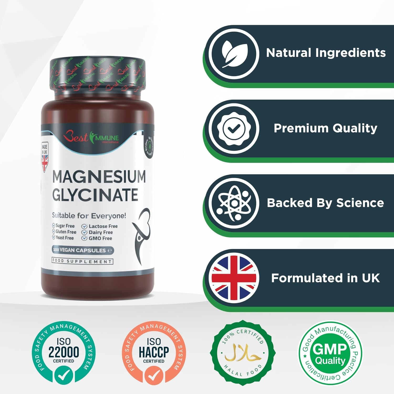 Best Immune Vitamina D3 2000 UI e K2 MK7 100 mcg 100 Capsule Vegane (Confezione da 2)