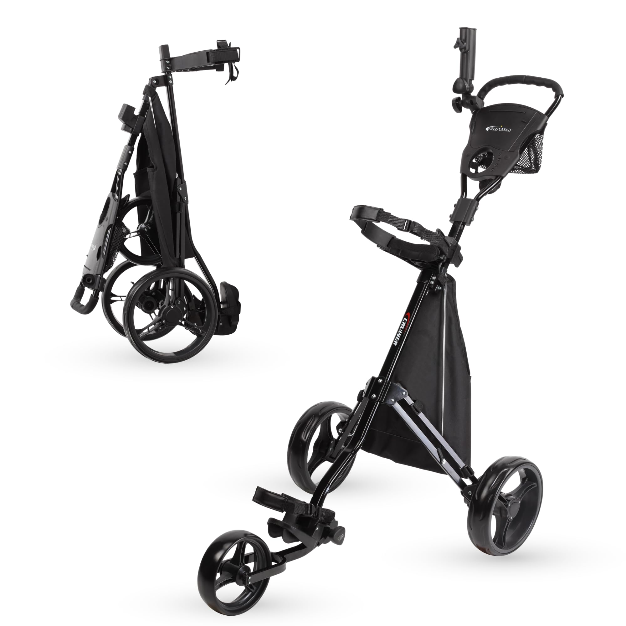 PRECISE Cruiser - 3-Wheel Golf Push Cart