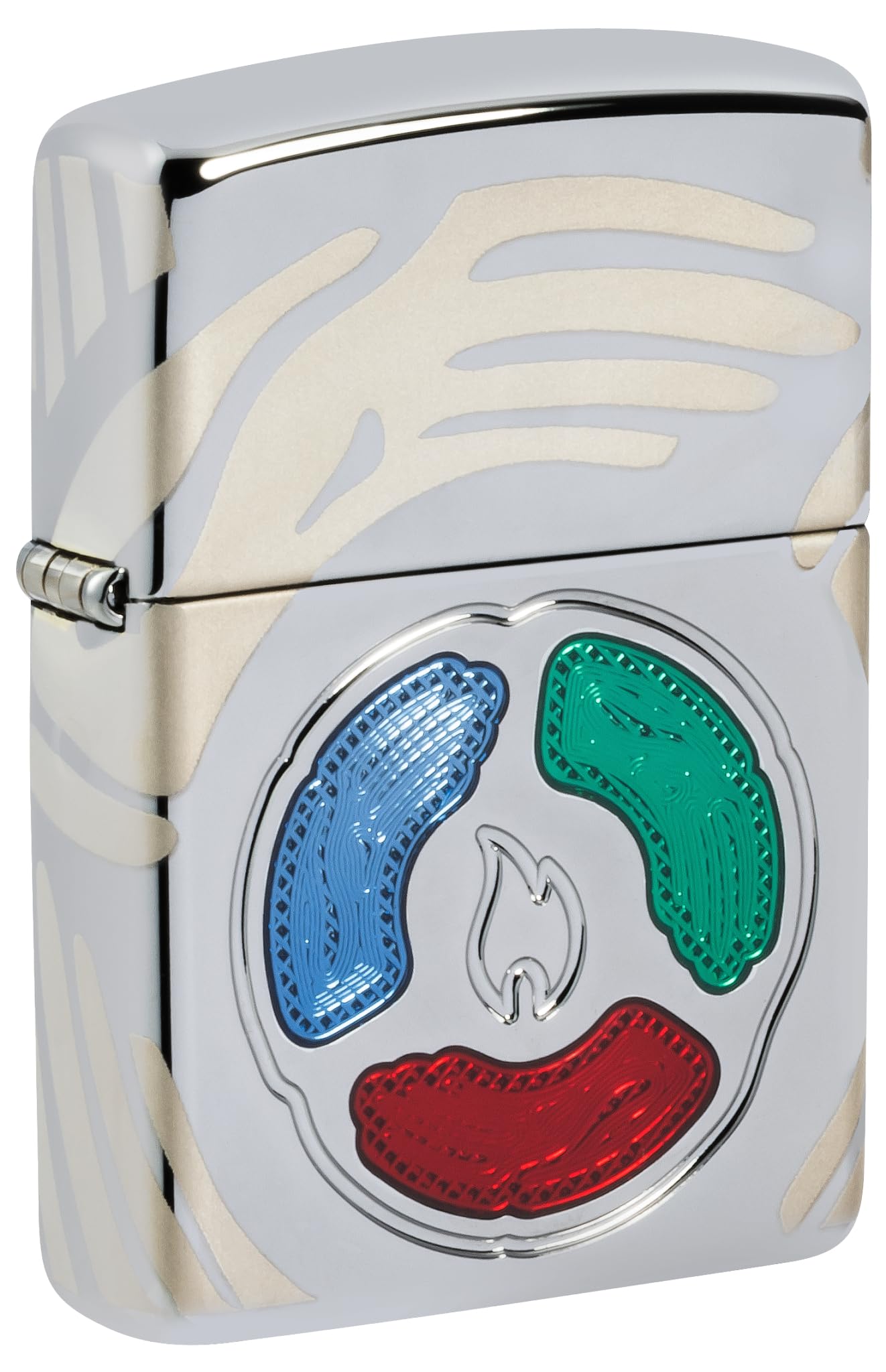 Zippo Accendino antivento Collectible of The Year 2025, Armor High Polish Chrome, Deep Carve/3 epossidico/laser a 360°, ricaricabile, riutilizzabile, design antivento, confezione regalo, prodotto