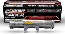 [79% off] Power Saber Energy Blade Red | First Ever Automatic Saber | Auto Extending & Retracting Saber | Extends 35" (90cm) | Motion Based SFX | Ages 6+ | by Goliath