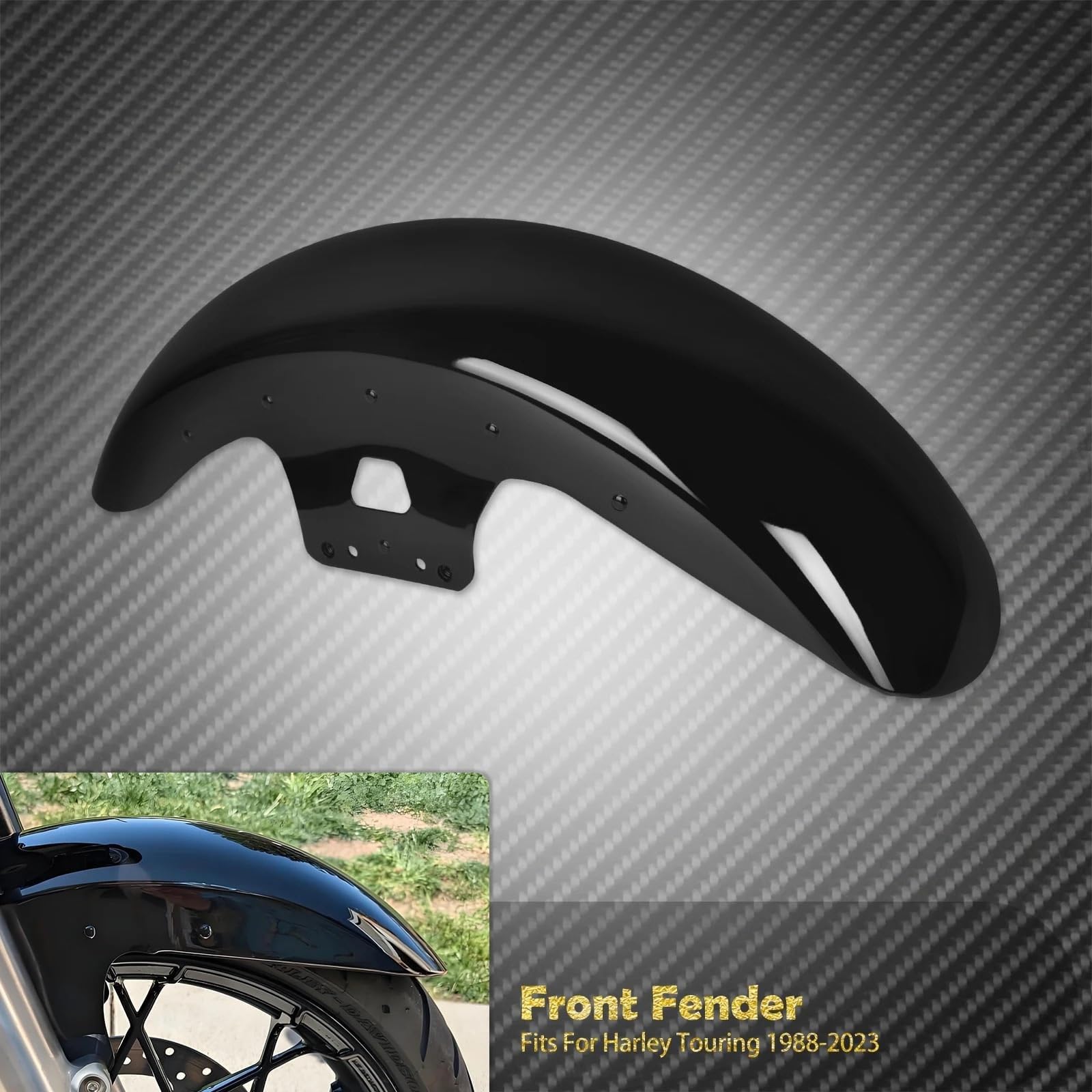 Front Fender Wrap 19'' dla Harley Touring Road King z lat 2014–23