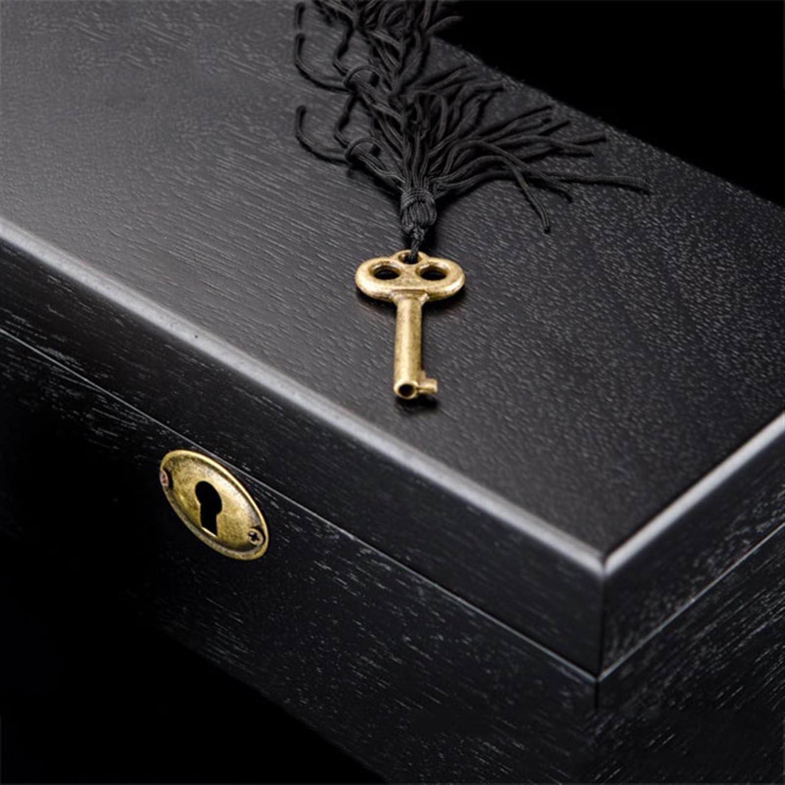 Caja de almacenamiento de relojes Caja de almacenamiento for relojes negra, caja for presentación joyas, 3 cajas for con cerradura (sin incluir relojes)