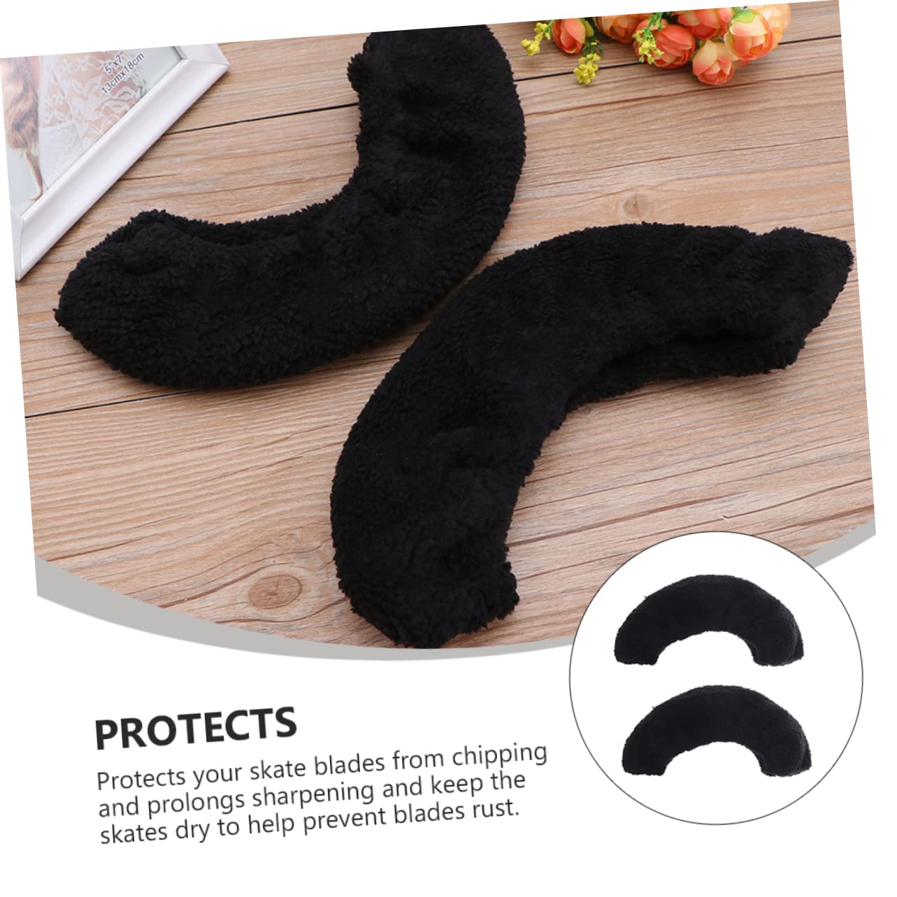 Yardwe 3 Paires De Patins À Glace Absorbent l'eau Étui De Protection Hommes Et Femmes