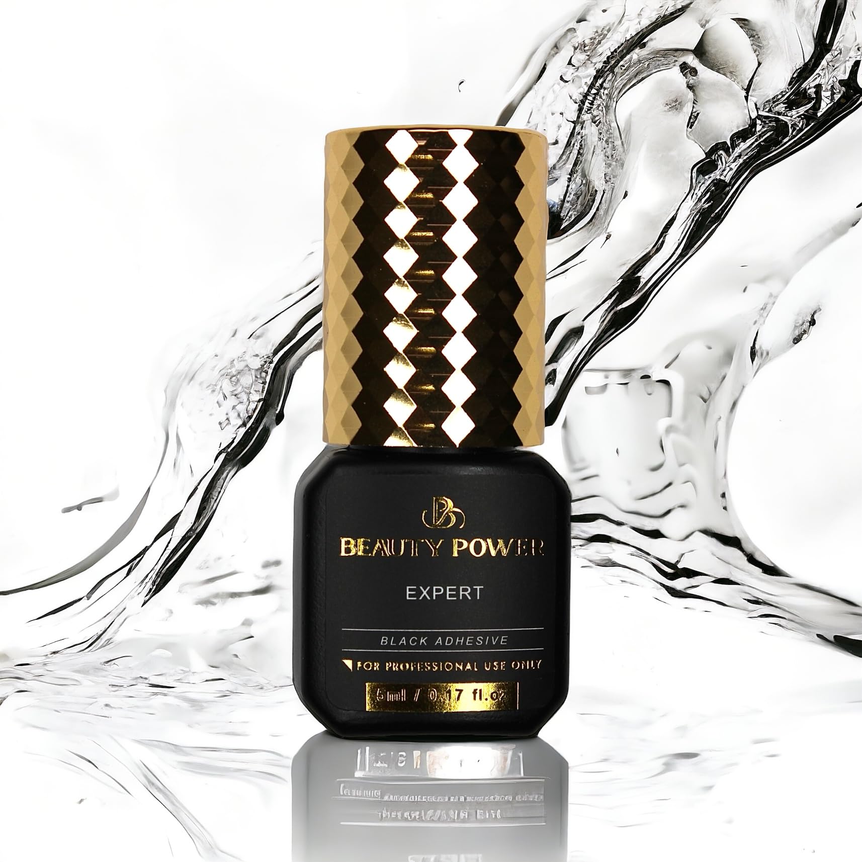 Eyelash Extension Adhesive Glue Expert - Beauty Power - Extremely-Fast 0.5-1-Second Drying Time - 10 Weeks Retention - Professional-Grade, 0.17fl.oz /