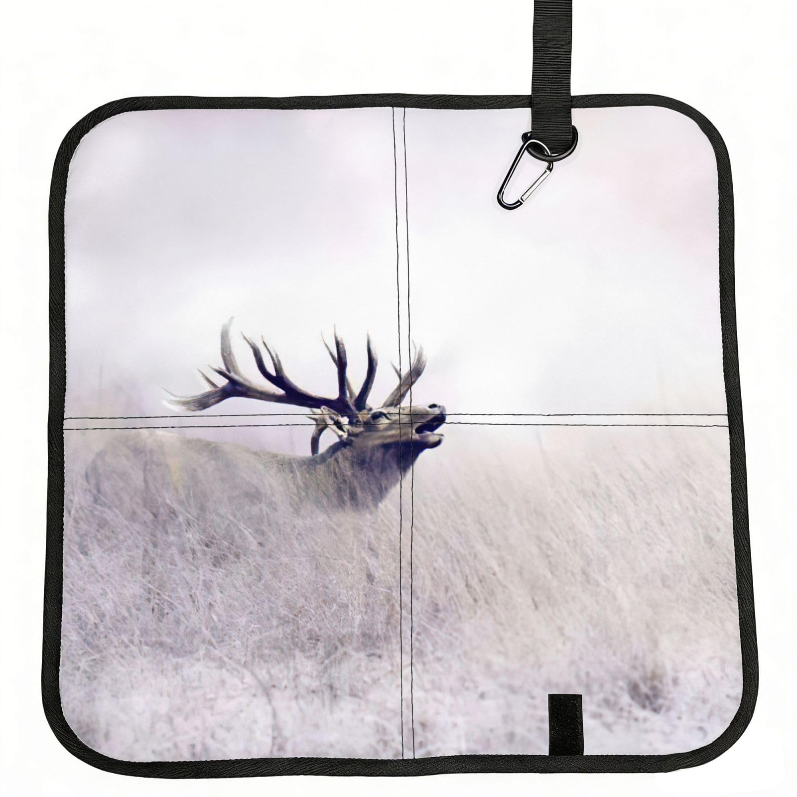 bghdfa Wild Deer Print Outdoor Sitting Mat Waterproof Oxford Cloth Seat Cushion Folding Foam Camping Seat For Picnic
