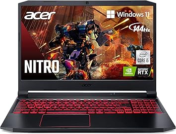 Acer Nitro 5 AN515-55-53E5 Gaming Laptop | Intel Core i5-10300H | NVIDIA GeForce RTX 3050 | Killer Ethernet E2600 WiFi 6 | Webcam Backlit Keyboard | USB Type-C HDMI, 8GB Memory, 256GB PCIe SSD