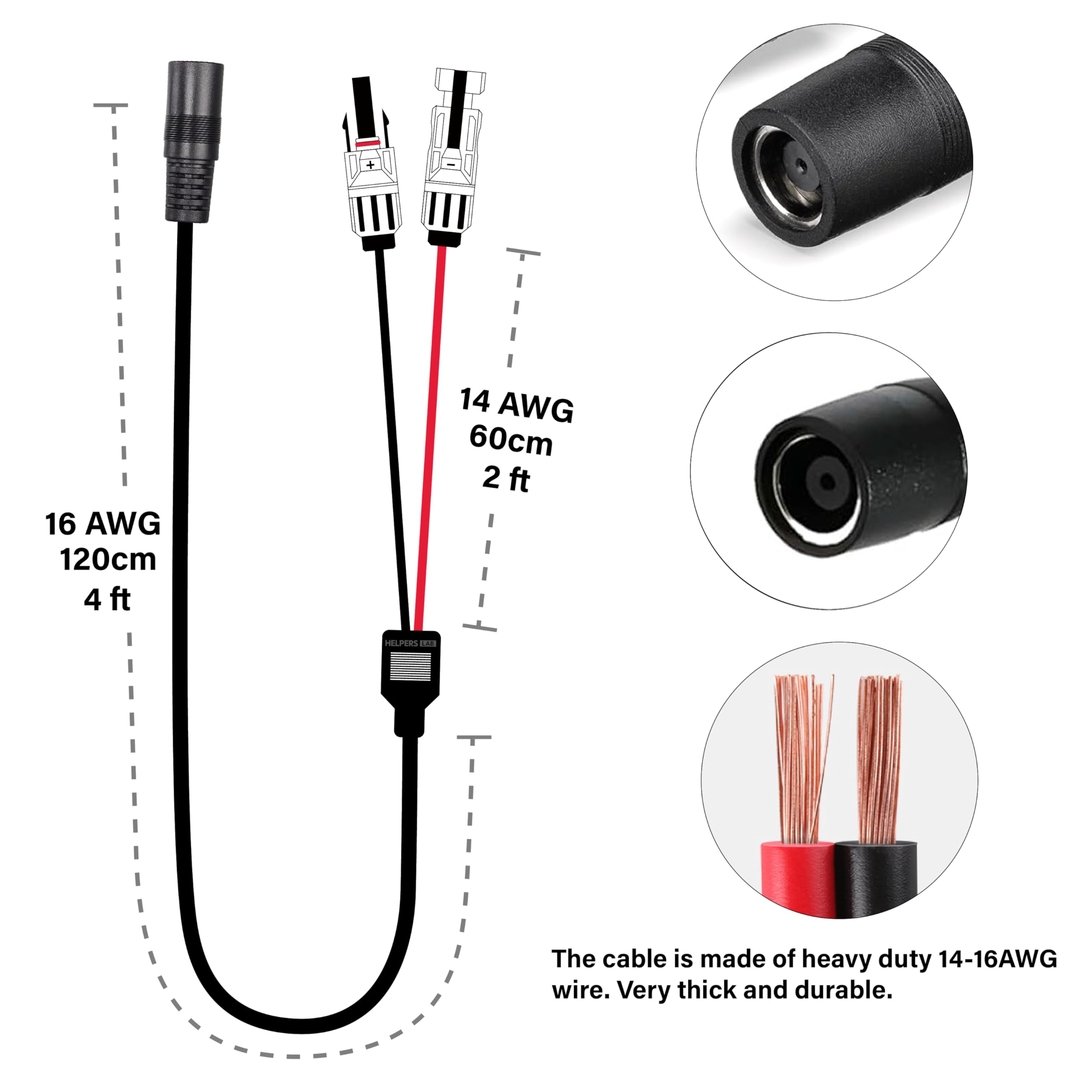 Amazon.co.jp: ソーラーコネクタる to メスDC8020 ポート 対応 Jackery