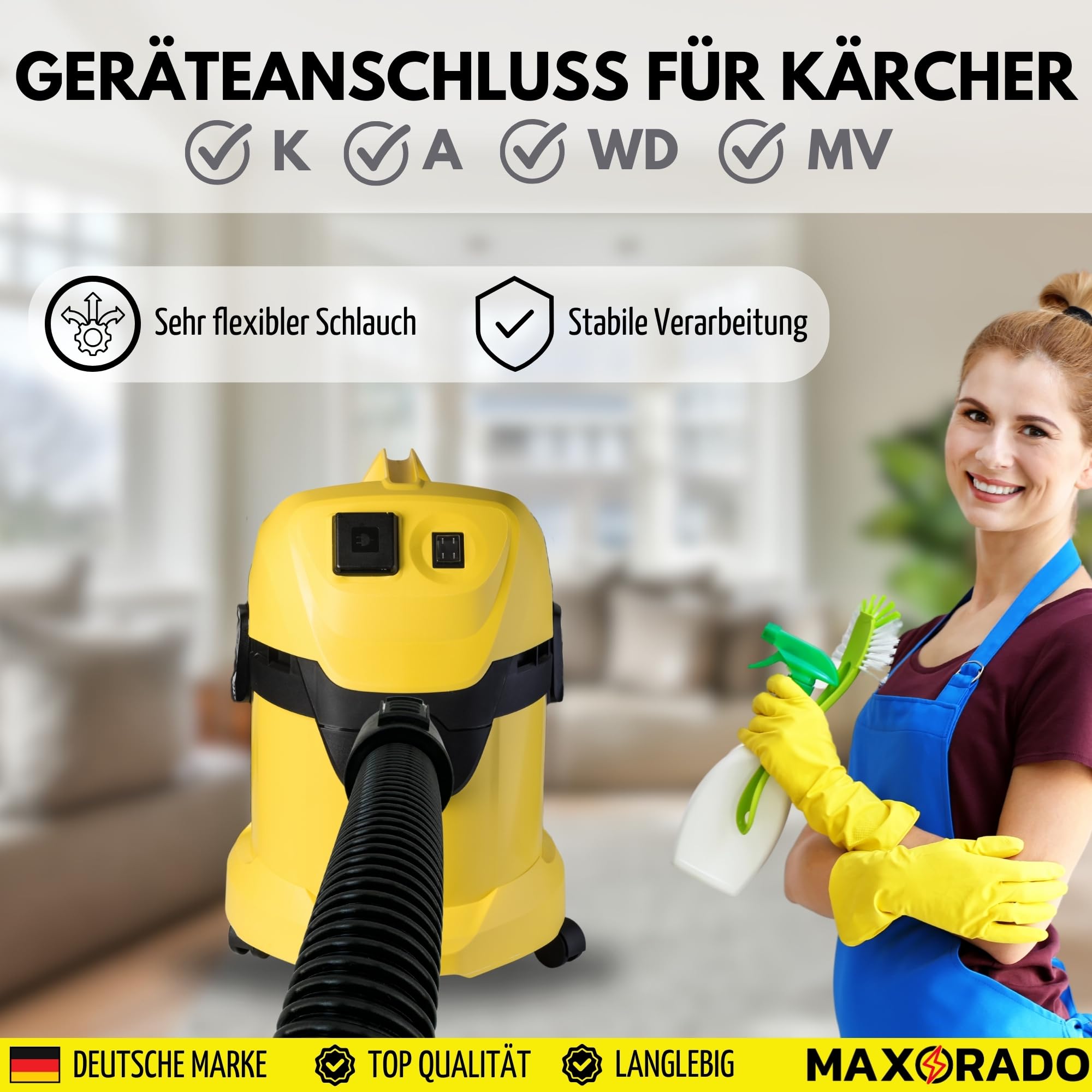 Kit de rechange XXL pour aspirateur eau et poussière Kärcher MV WD 90121090 90121090 WD3200 WD3800 A2004 A2024 A2054 A2064 MV2 WD2 WD2064