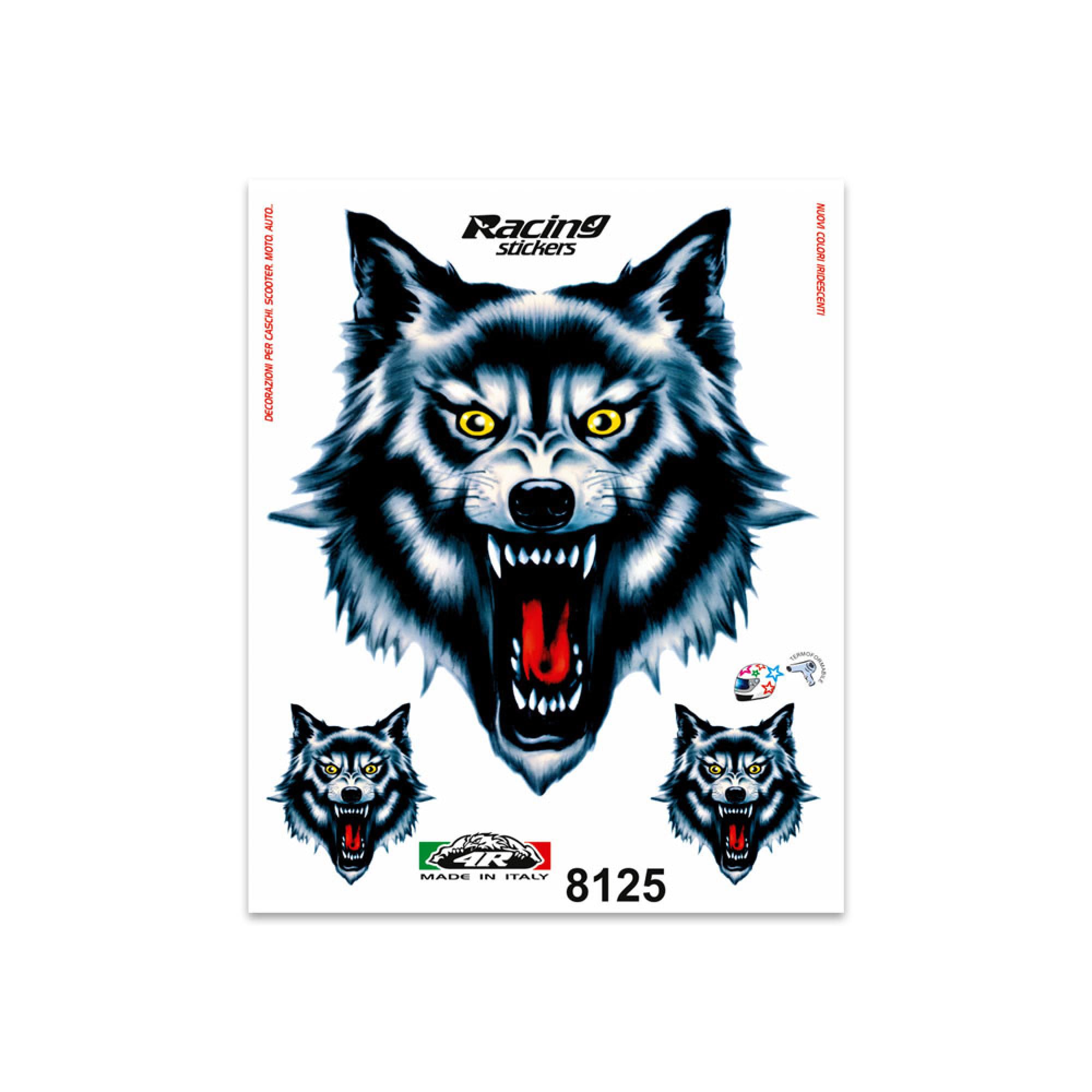 Quattroerre Stickers Wolf, 14 x 16 cm