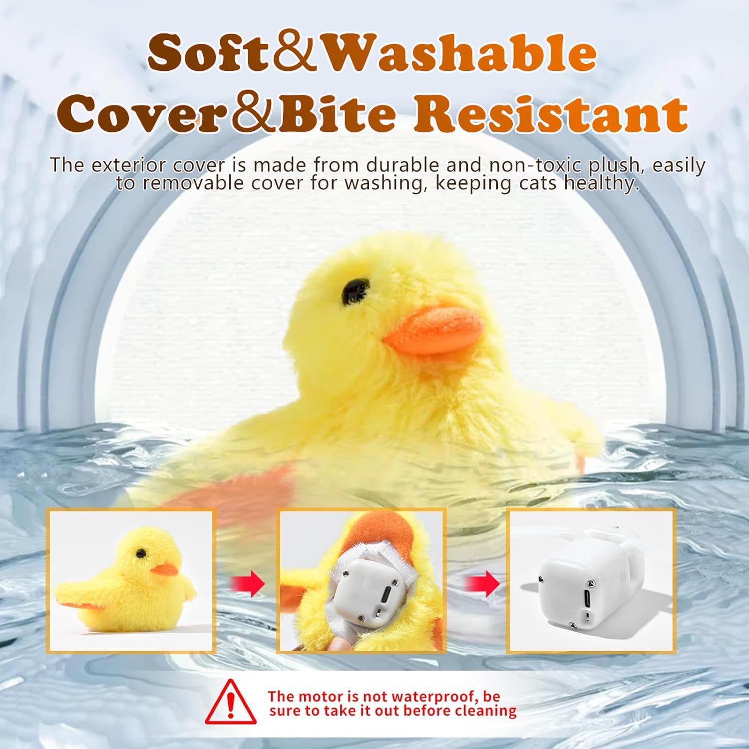 Rechargeable Flapping Wings Duck Cat Toy