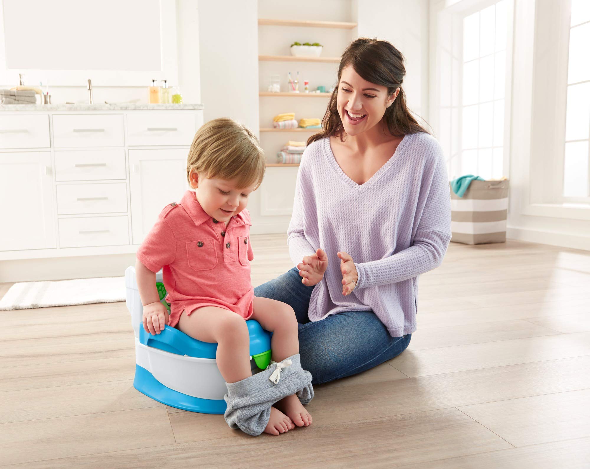 Fisher-Price Orinal aprende con Perrito, orinal bebé +1 año (Mattel FRG80)