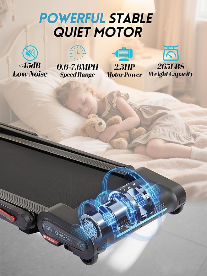 Caminadora Welmotive con Inclinación Automática, Compacta, Plegable miniatura 7