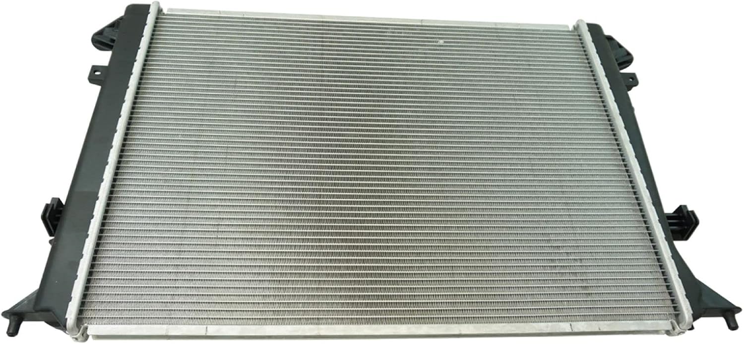 TRQ Radiator Assembly Aluminum Core Cross Flow Compatible with 2013-2016 Hyundai Genesis Coupe V6 3.8L Automatic Transmission HY3010181 CU13467