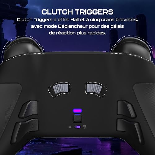 Turtle Beach Victrix Pro BFG Reloaded Noir PlayStation Manette de gaming modulaire sans fil w/Bluetooth, module Fightpad et effet Hall pour PlayStation 5, PlayStation 4 et PC - 5