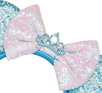 Vista 187 de FANYITY Orejas de ratón, diadema de lentejuelas con orejas de ratón para niños, niñas y mujeres (MN)
