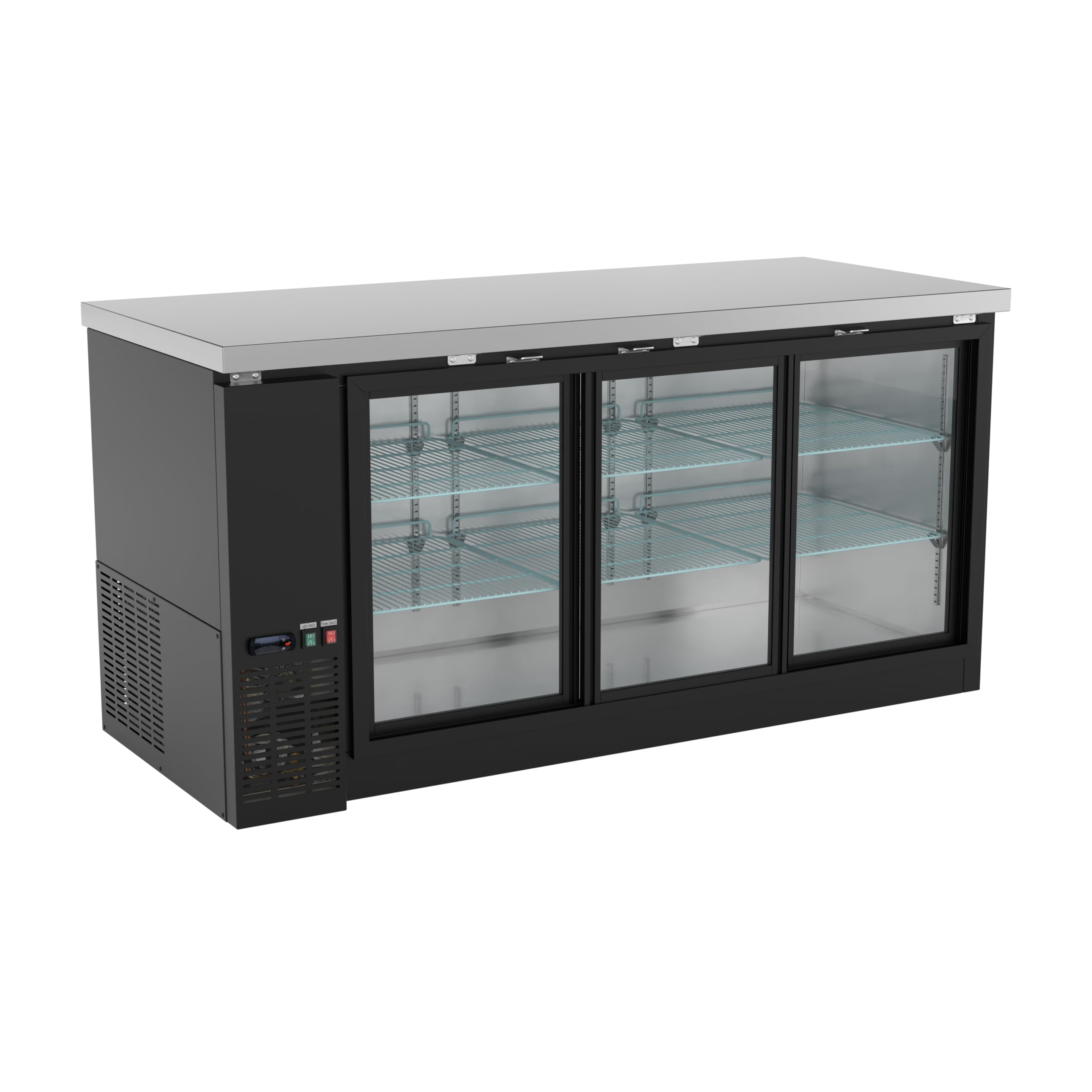 Krollen Industrial UBB-72S-HC 21.6 cu ft Beverage Cooler Black