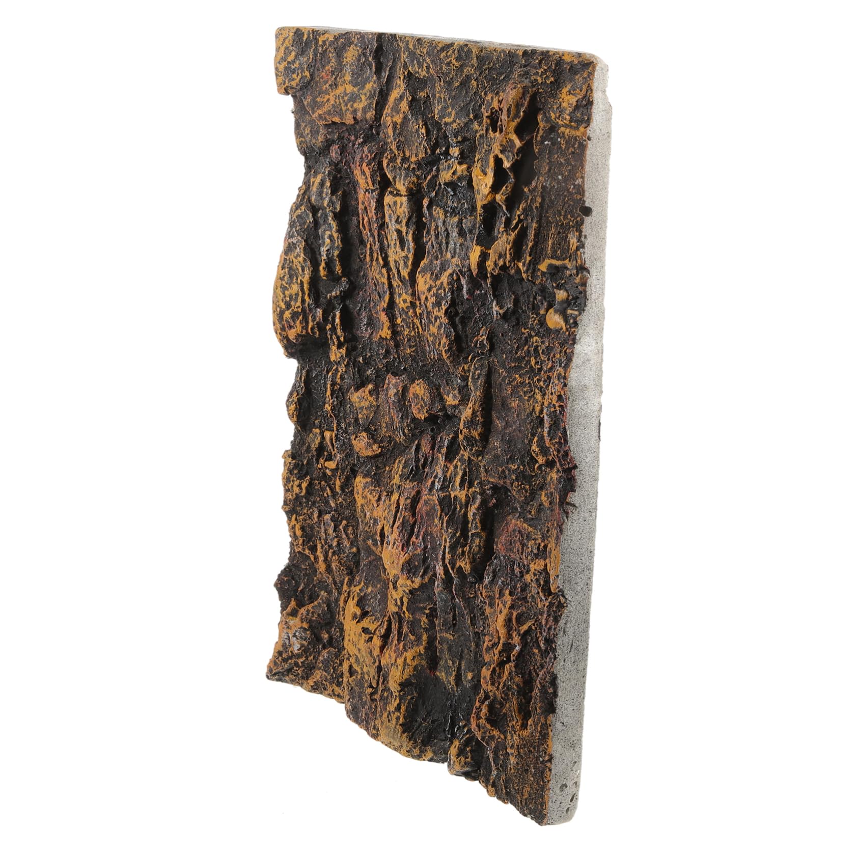 CORHAD Reptile Tank Background Board Decorative Rock Backdrop for Terrarium Fish Tank Realistic Habitat Design for Reptiles Lightweight Durable Landscaping Prop