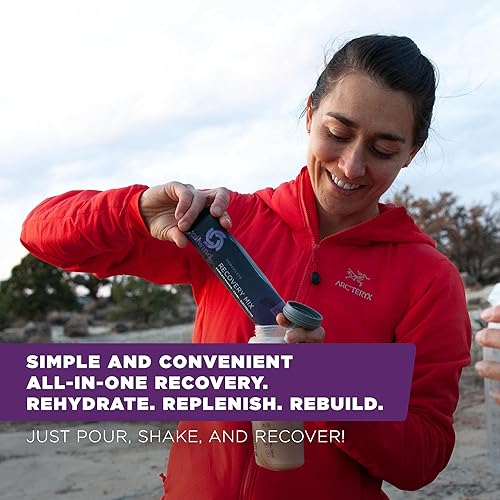 Miniatura 20 de Tailwind Nutrition Mezcla de recuperación, 0.71 oz de proteína completa, carbohidratos y electrolitos, mezcla de bebida en polvo para después del