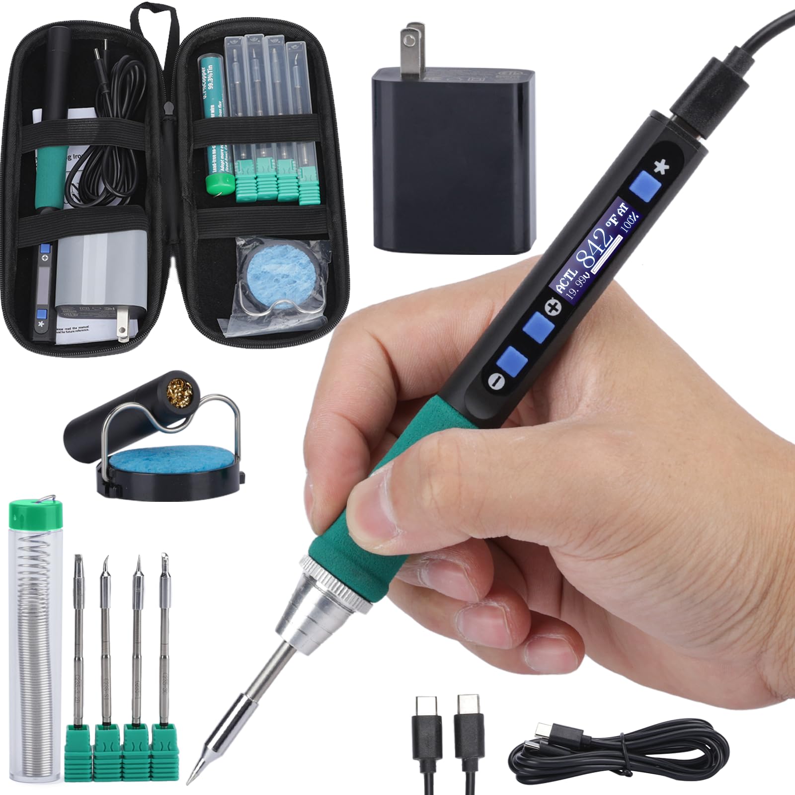 Photo 1 of WEP 928D-IV USB Soldering Iron Kit