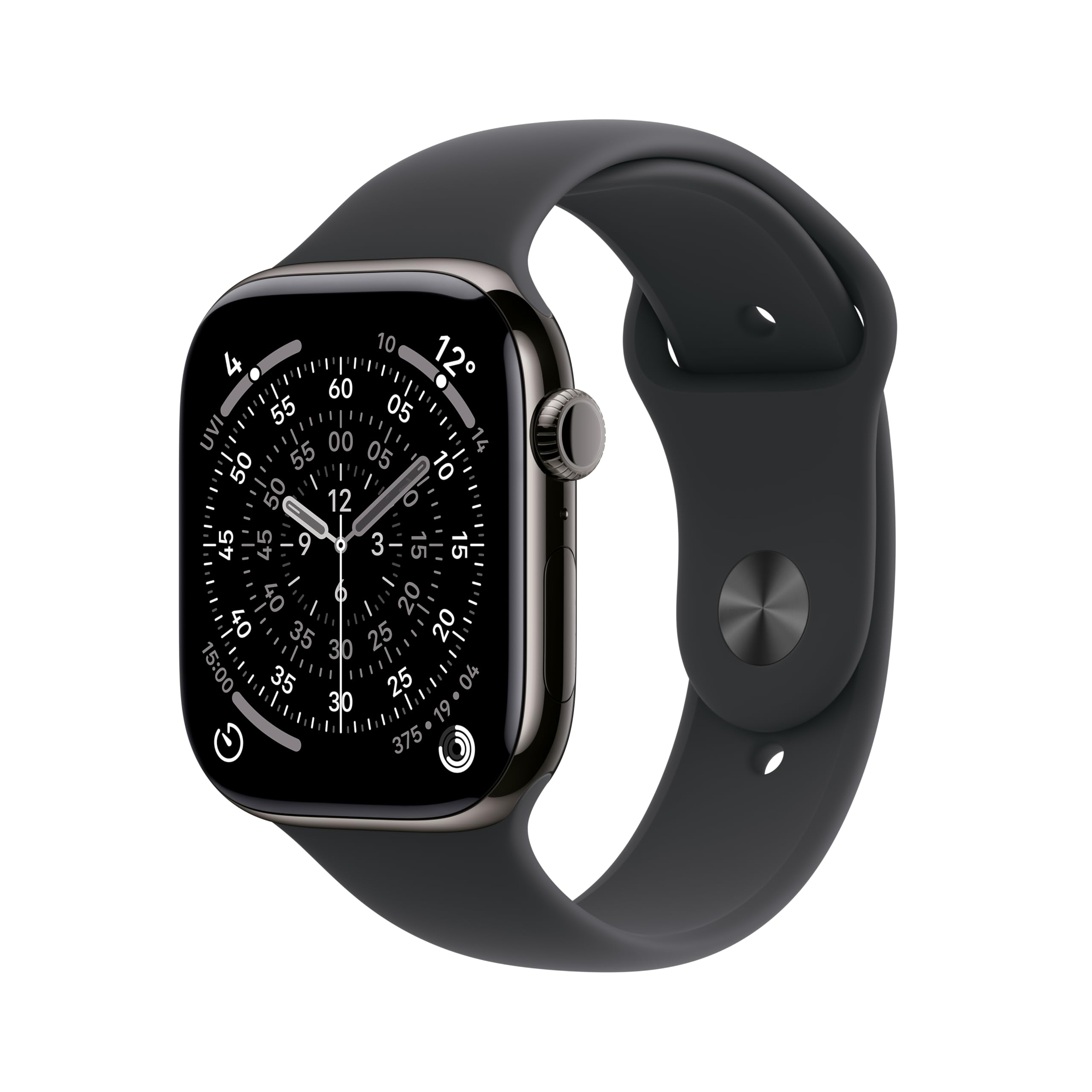 Apple Watch Series 11 GPS + Cellular 46mm Slate Titanium Case with Black Sport Band - S/M-image-31