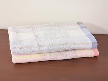 Amazon｜Kosugizen 大判バスタオル フロートチェック 2色各1枚入