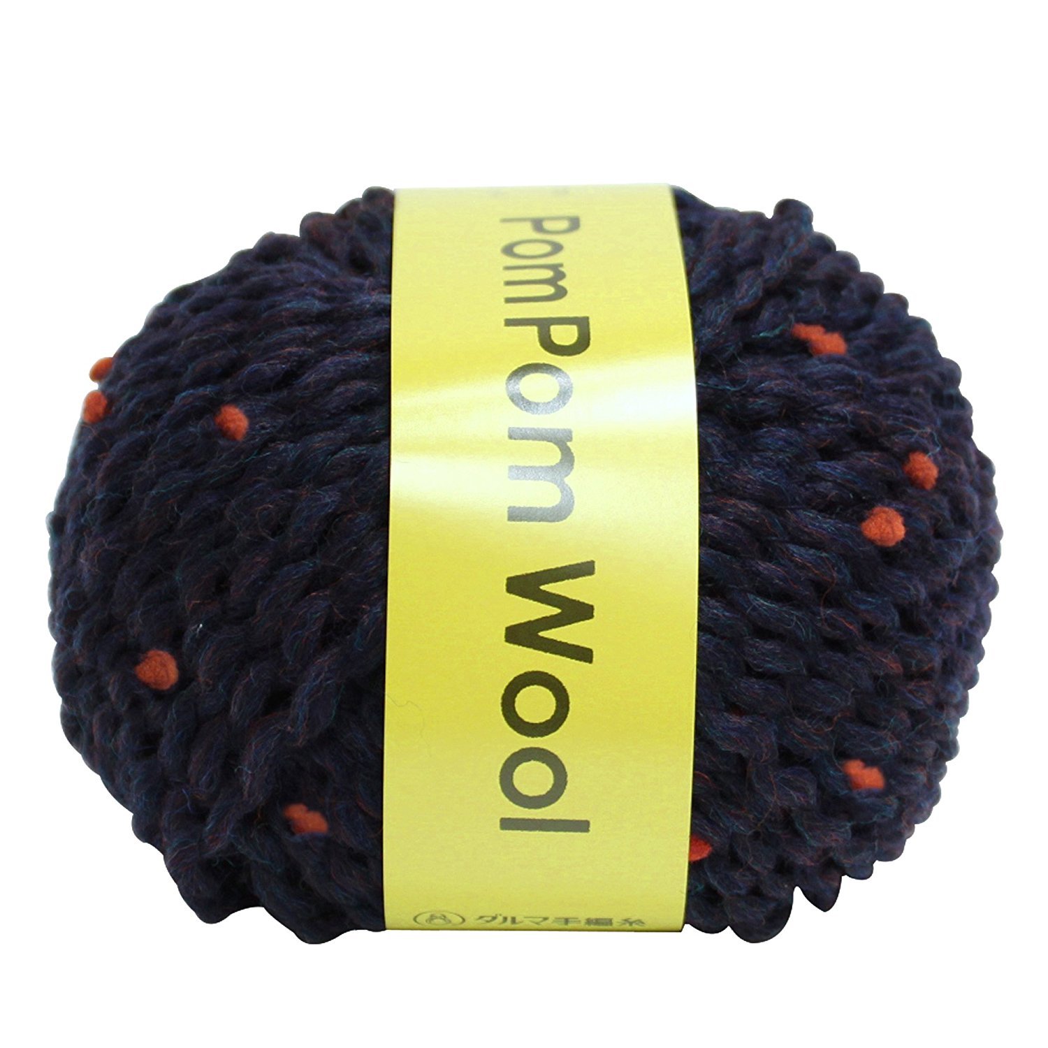 Amazon | DARUMA ポンポンウール 毛糸 極太 Col.5 ブルー 系 30g