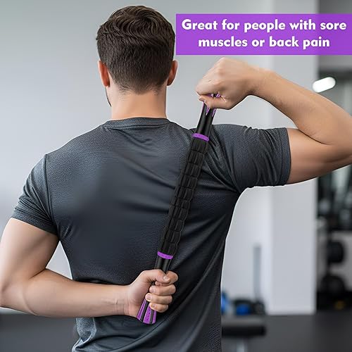 Miniatura 5 de Soulchen 10 PCS Muscle Roller Stick Set - Body Massage Stick Reduce Muscle Soreness Tightness Leg Cramps for Athletes Physical Therapy and Recovery,