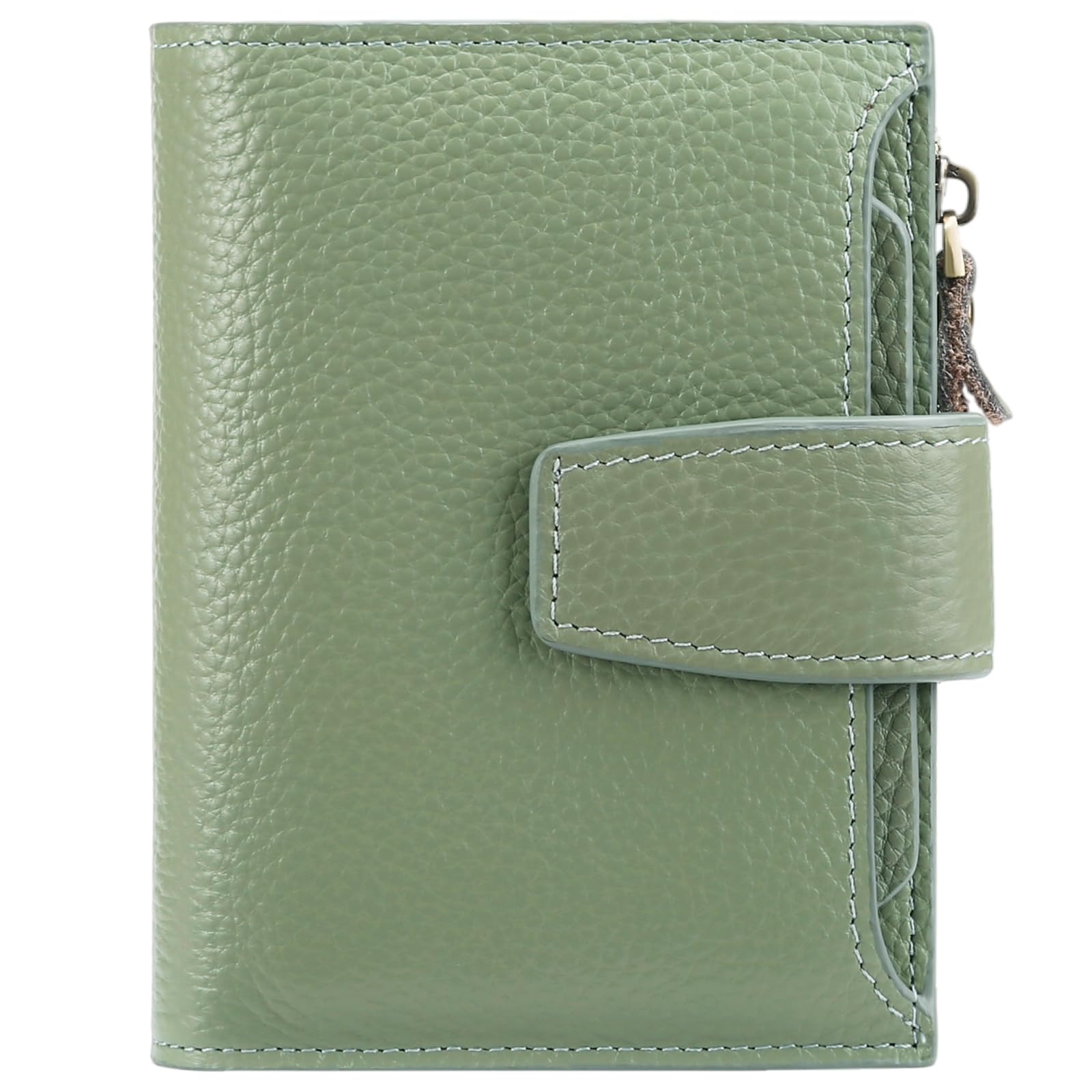 SENDEFN Portafoglio Donna in Pelle Vera Piccolo Portamonete Cute con Cerniera 14 Carte Portafoglio Donna Pelle con Tanti Scomparti
