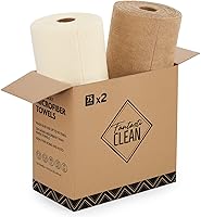 Vista 23 de Fantasticlean Rollo de paño de limpieza de microfibra, paquete de 75 toallas de microfibra extraíbles, 12 x 12 pulgadas, reutilizables, lavables