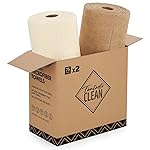 Fantasticlean Microfiber Cleaning Cloth Roll -150 Pack, Tear Away Microfiber Towels, 12 x 12, Reusable, Washable, Ultra Absorbent Dishcloth for Home Supplies, Car, Pet, Kitchen (Tan & Beige)