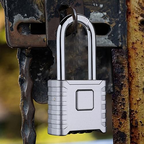 Miniatura 4 de Outdoor Long Shackles Combination Padlock with Password Heavy Duty for Secure Use in Gym Lockers & Fence