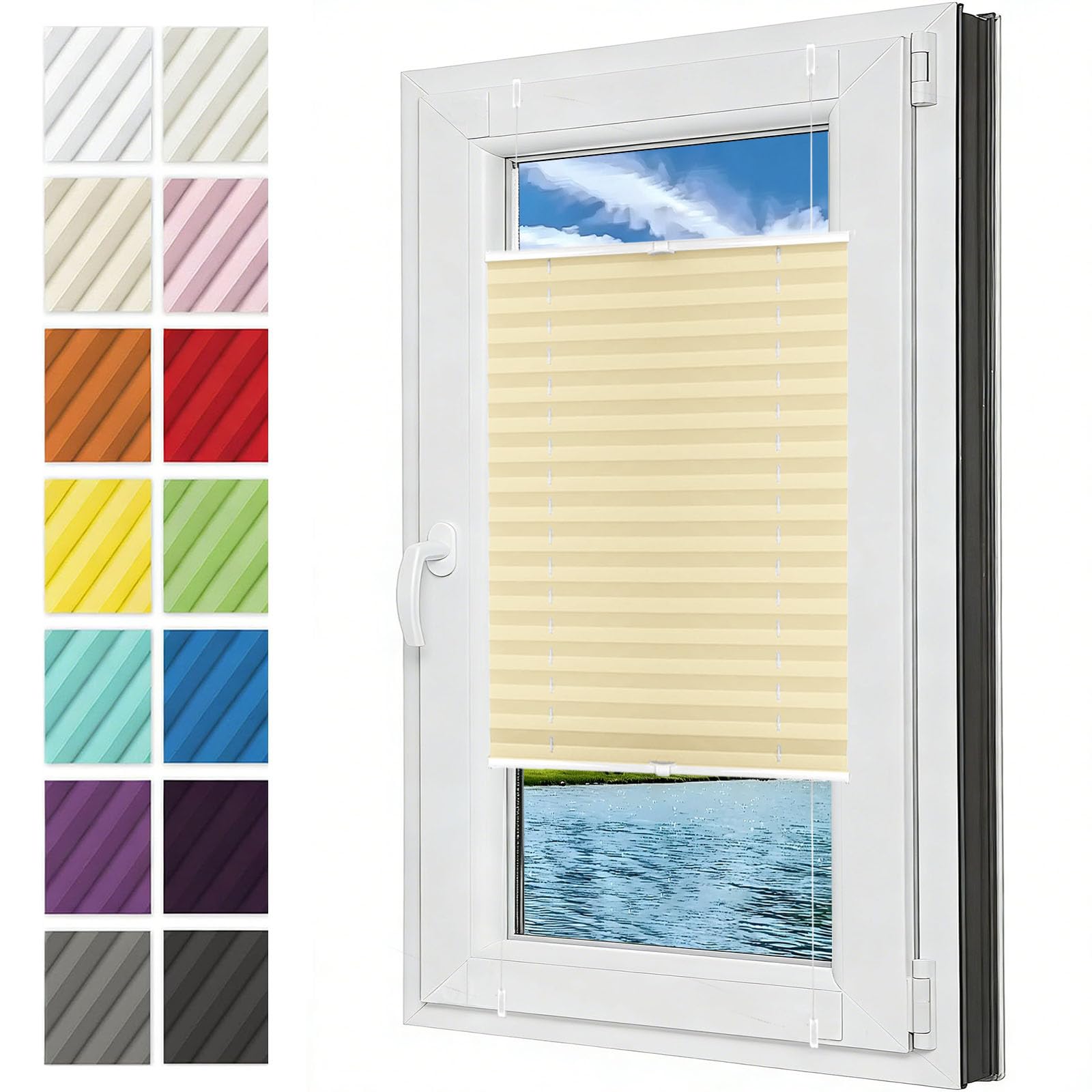 Store plissé protection solaire pour sublimer la lumière du salon