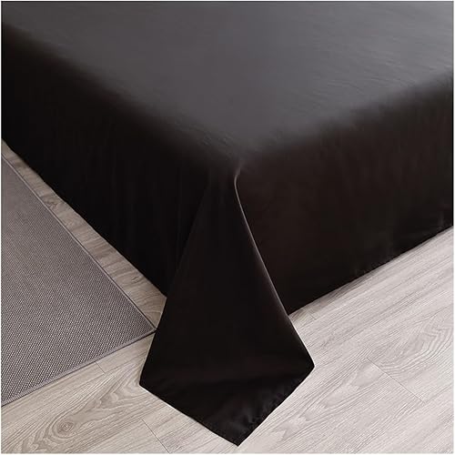 Miniatura 4 de ALturn Juego de ropa de cama de tela agradable a la piel, color negro, juego de funda de edredón de tamaño individual, doble, king