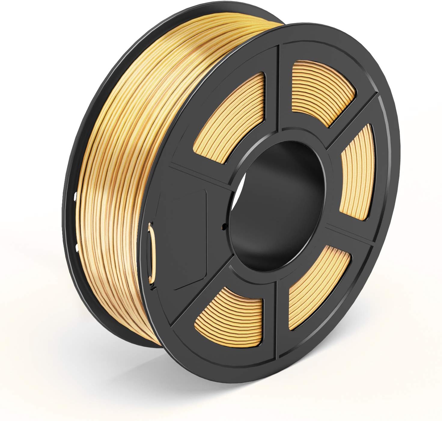 TECBEARS Shiny Silk Gold PLA 3D Printer Filament 1.75, Dimensional Accuracy +/- 0.02 mm, 1 Kg Spool, Pack of 1
