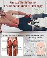 Vista 5 de Dispositivos de ejercicio para suelo pélvico, ejercitador muscular Kegel, 15-70 libras, ajustable para mujeres/hombres, ejercitador interno