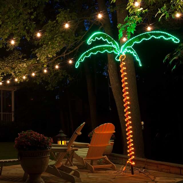 LED Deluxe Rope Light Palm Tree