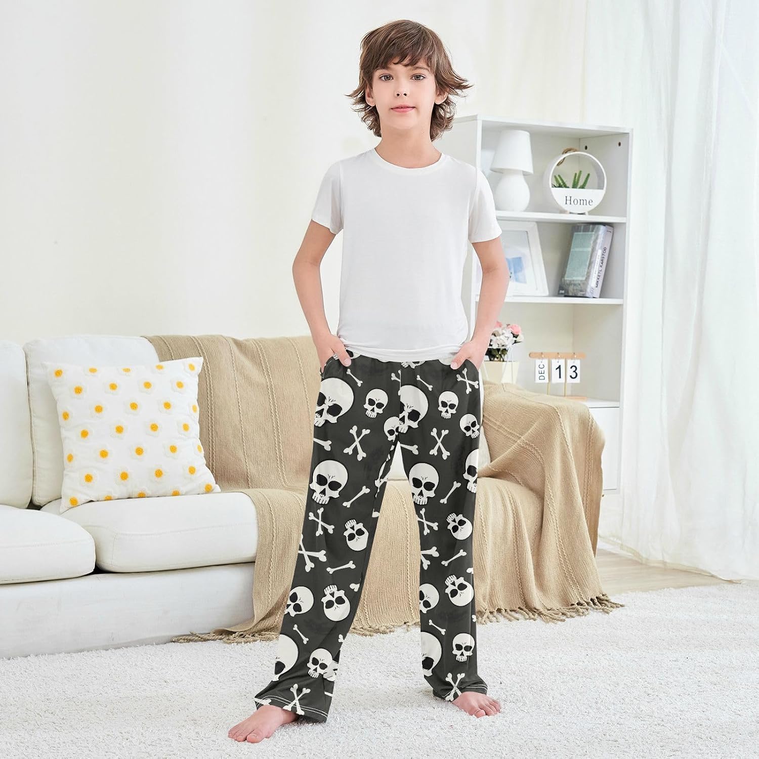 Eionryn Musical Notes Piano Keys Pajama Pants Pajama Bottoms Soft Sleep Pjs Lounge Pants S