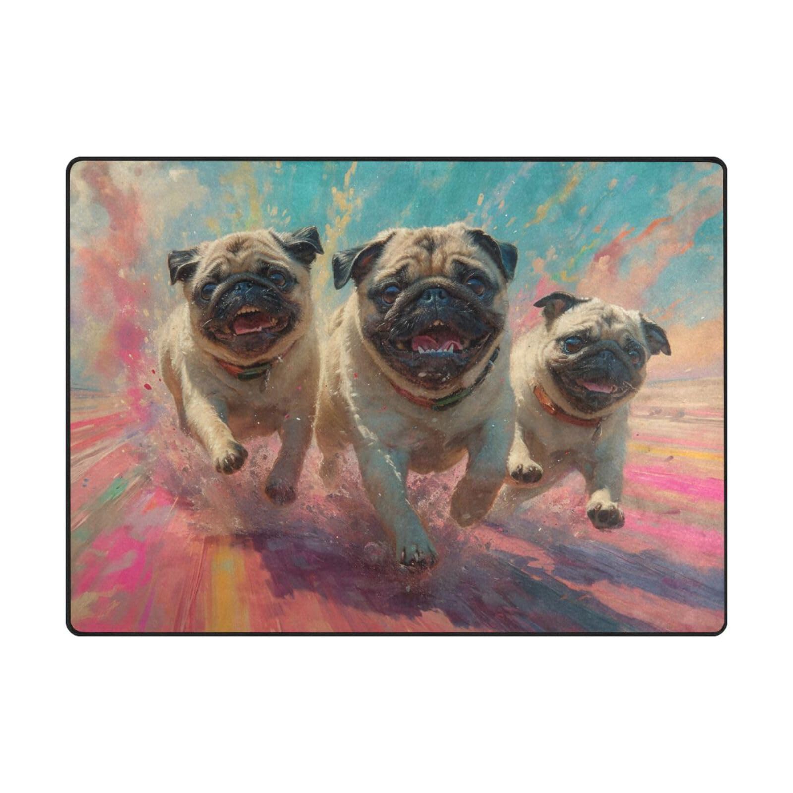 Grand tapis de sol contemporain salon et chambre 203x147 cm design