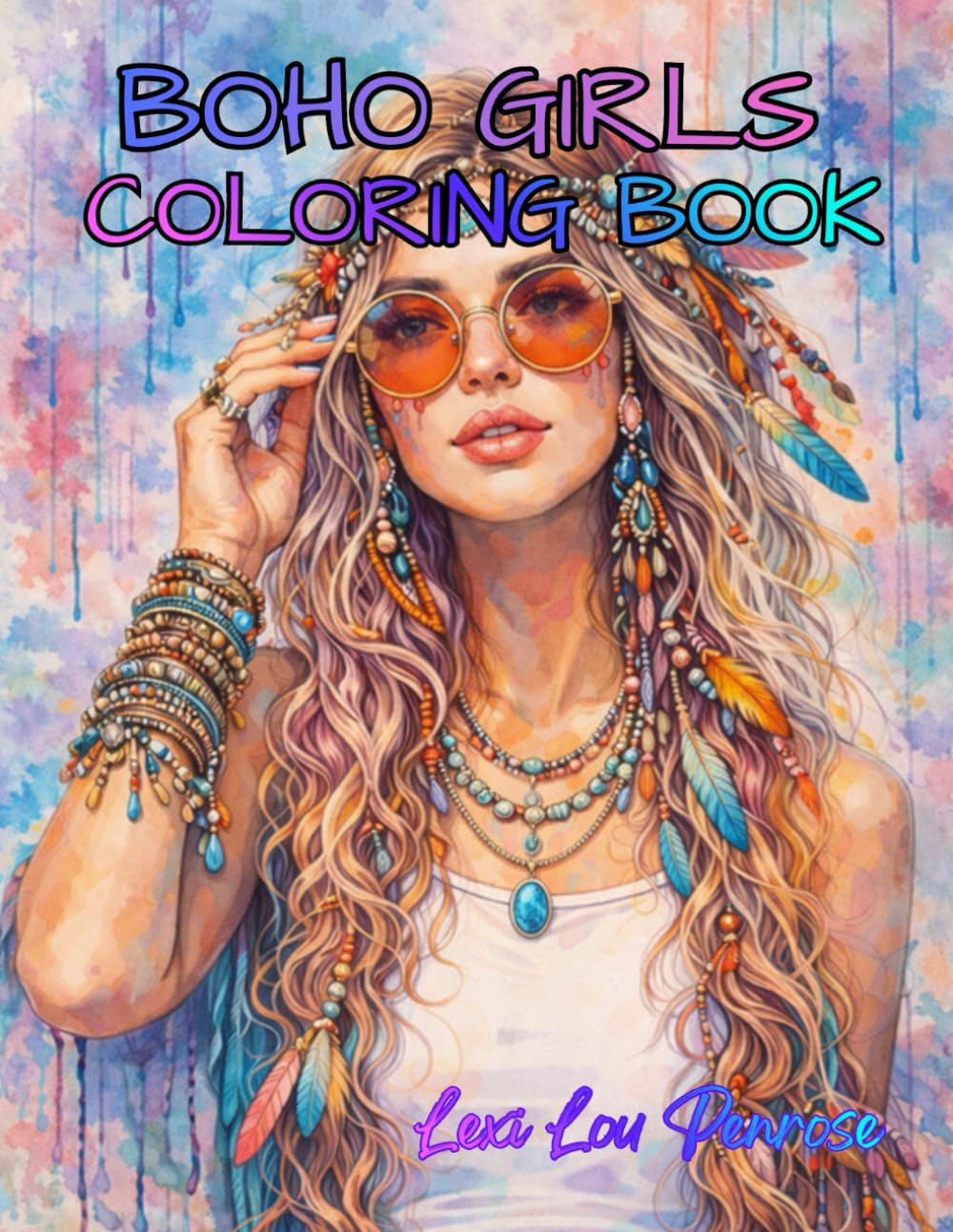 Boho Girls Coloring Book | Beautifully Illustrated Bold Cute Detailed Expressive Line Art Portraits: Boho Aesthetic Coloring Book for Teens | Fashion ... Stylish Young Women | Relaxing Creative Fun