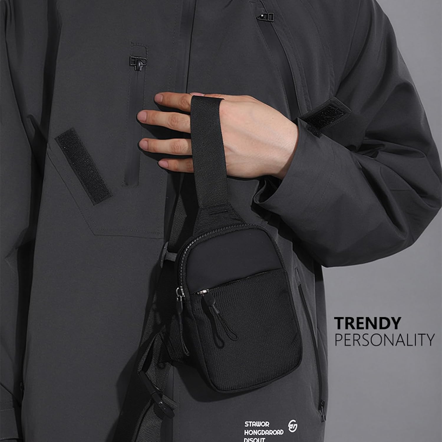 Tactical Bag Shoulder Chest BackPack with Sling，Concealed Carry Shoulder Bag for Range, Travel, Hiking, Outdoor Sports (8.6 x 5.9 inch) - Image 2