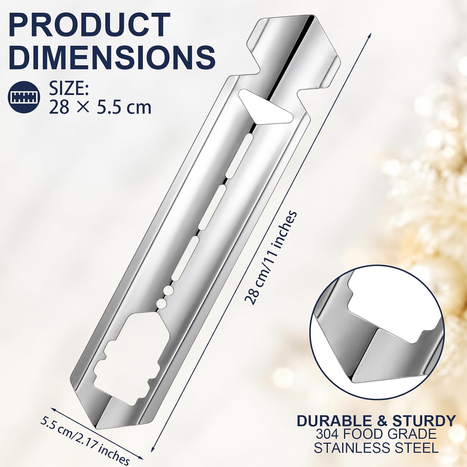 Photect Feuerzangenbowle Sugar Tongs Silver