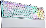AULA F2088 Retro Mechanical Gaming Keyboard – Blue Switch, RGB, Wrist Rest