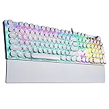 AULA F2088 Retro Mechanical Gaming Keyboard – Blue Switch, RGB, Wrist Rest