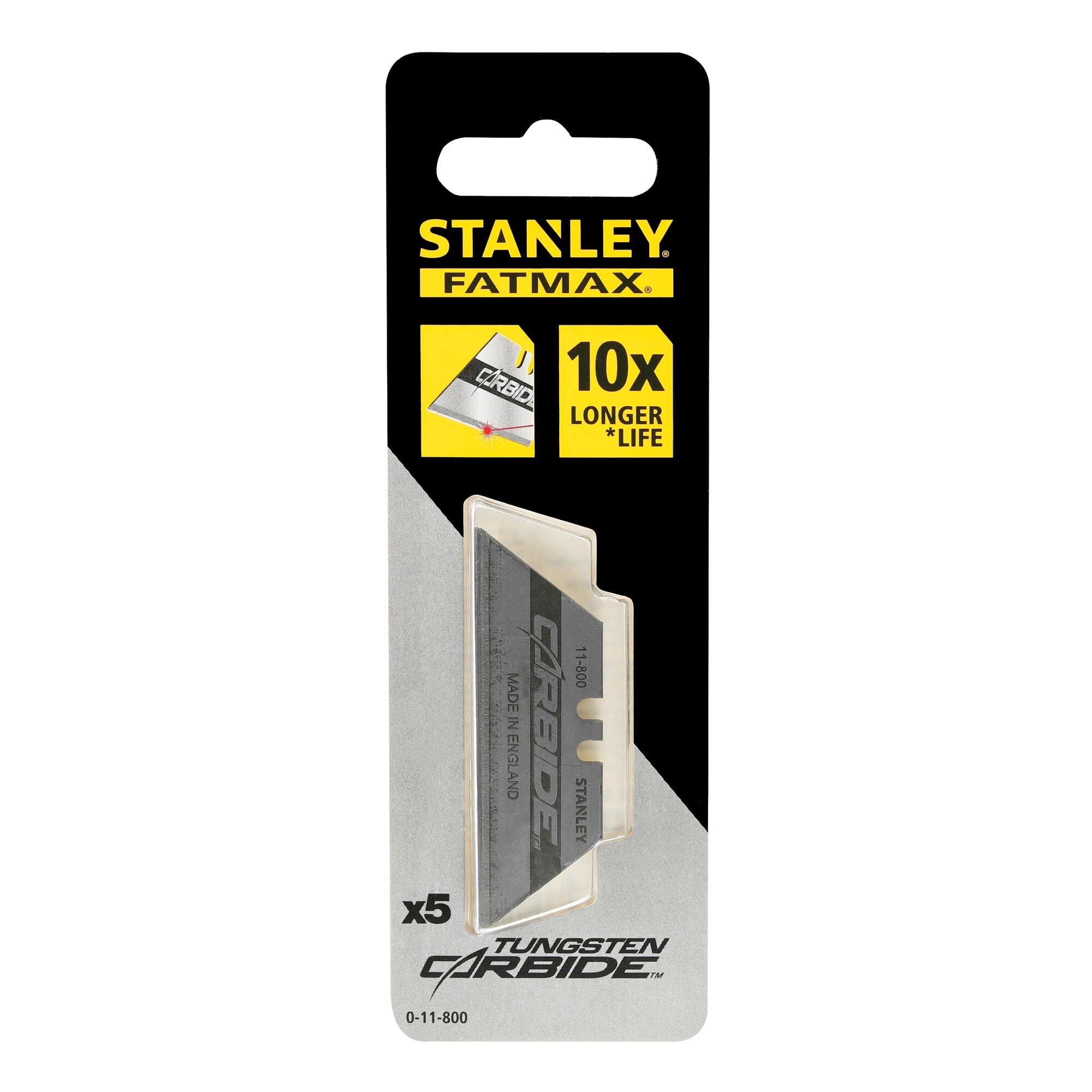 STANLEY 0-11-800 Lama a Trapezio al Carburo di Tungsteno, Set di 5pz