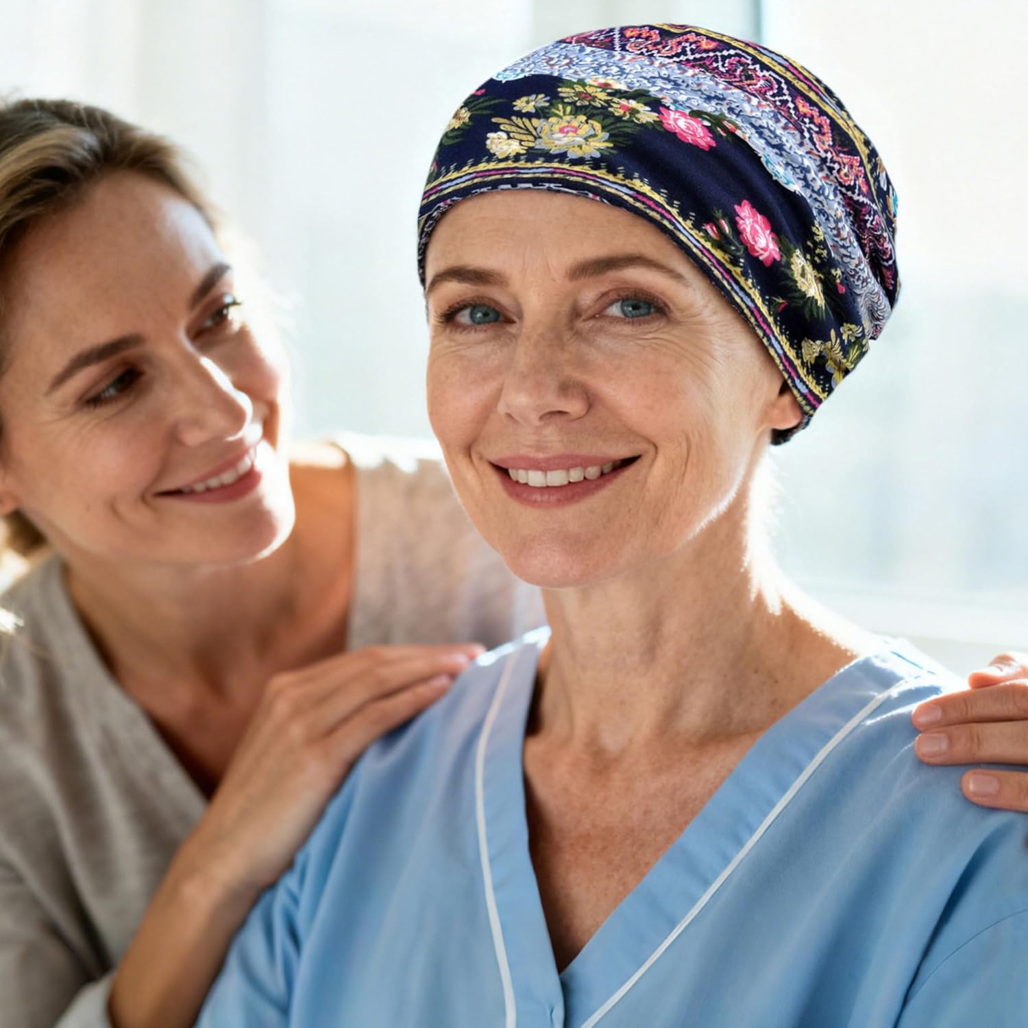 Women's Summer Beanie for Men Hat Boho Hats Adult Dwarf Hats Chemo Cap Cancer Headwear Caps Baggy Skull Sleep Cap Nightcap - Image 6