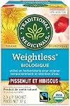 Traditional Medicinals Organic Weightless Dandelion Hibiscus Thé à base de plantes, 16 Sacs (paquet de 1)