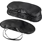 Mudder Blindfold Eye Mask Shade Cover for Sleeping with Nose Pad, 10 Pack