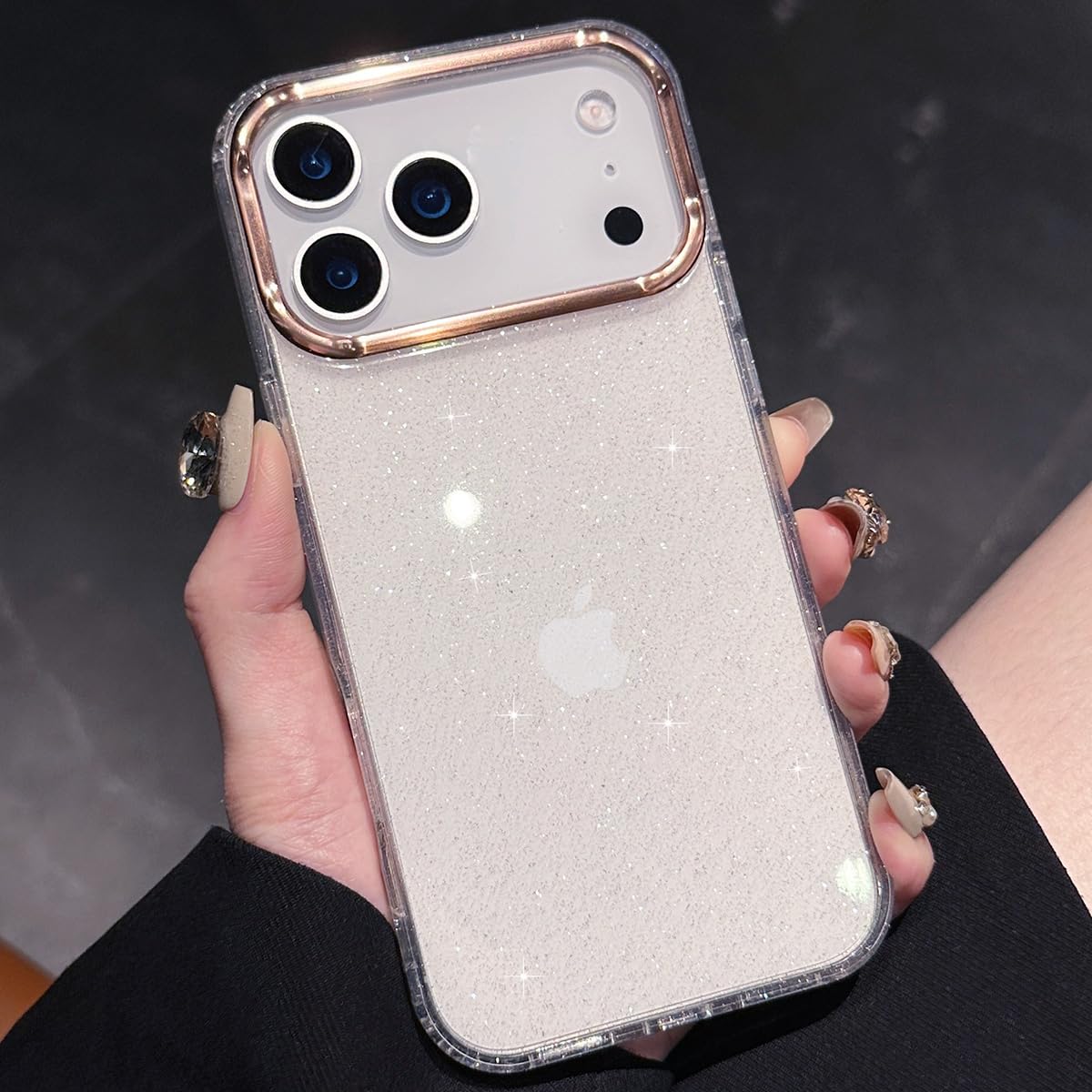 Amazon.co.jp: MRedoxe for iPhone Air ケース キラキラ ラメ クリア