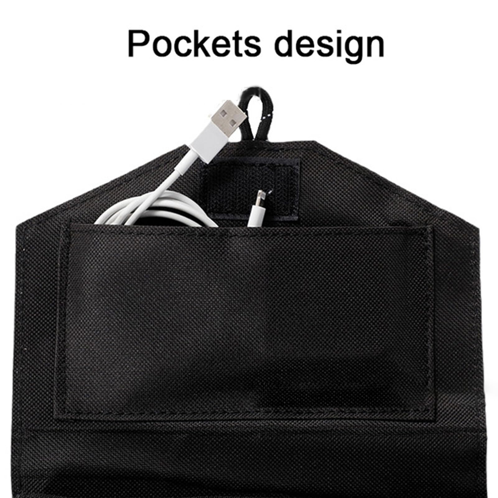 Caricabatterie Solare Portatile Efficiente da 20 W per Smartphone Tablet Kit Caricabatterie Solare Pieghevole Impermeabile IP65 da Viaggio per Campeggio con Zaino in Spalla