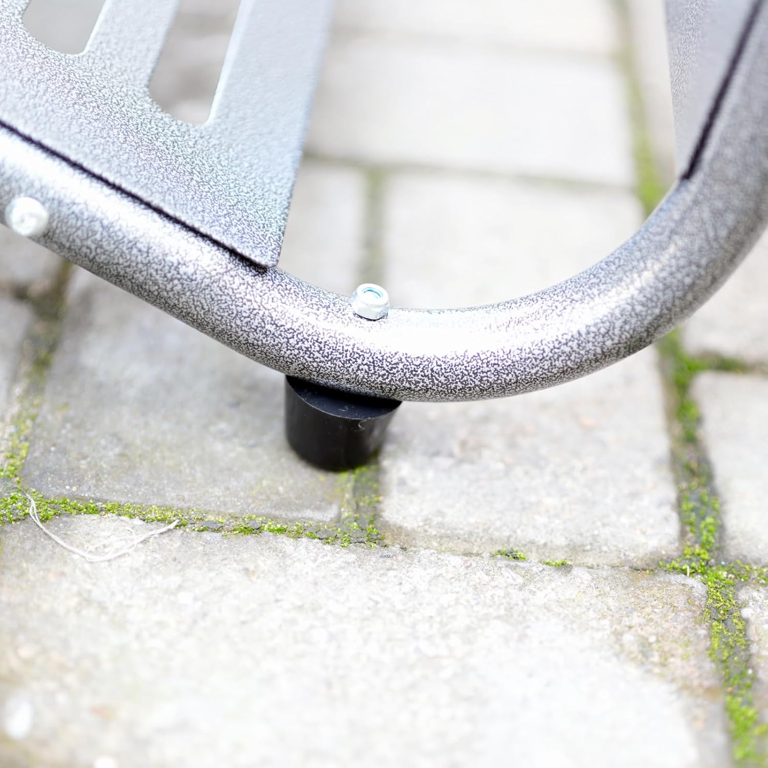 Utility Cart with 16" Big Wheels & 50" Leverage Handle, Large Solid Rubber Wheel for Stairs & Rough Terrain, Heavy Duty 220 lbs Capacity